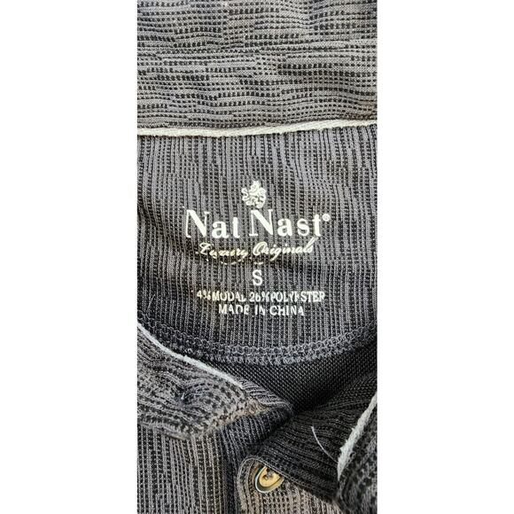 Nat Nast Shirt Mens Small Grey Performance Polo Short Sleeve Classic Casual - Picture 2 of 11